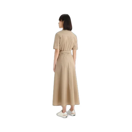 Belted Short-Sleeved Shirt Dress