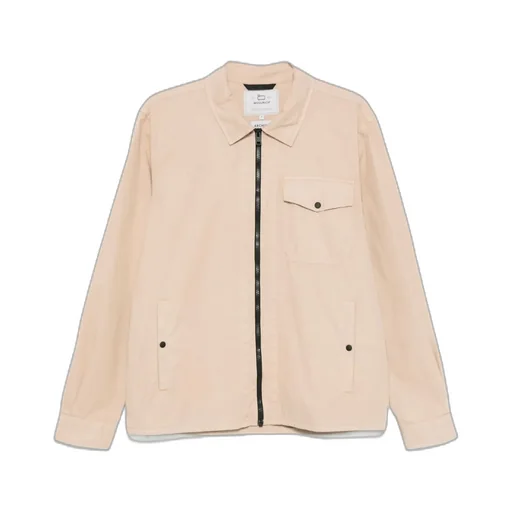 Zip-Up Long-Sleeved Overshirt