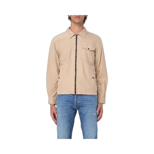 Zip-Up Long-Sleeved Overshirt