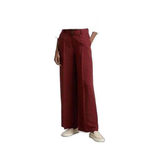 Belted Straight-Leg Trousers