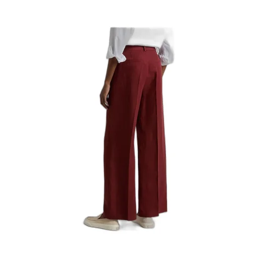 Belted Straight-Leg Trousers