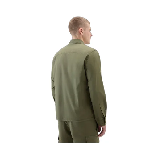 Zip-Up Long-Sleeved Overshirt