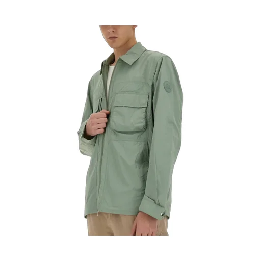 Zip-Up Long-Sleeved Shirt Jacket
