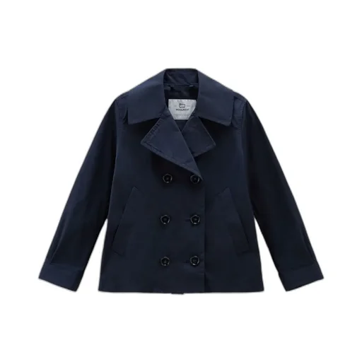 Summer Double-Breasted Long-Sleeved Peacoat
