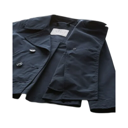Summer Double-Breasted Long-Sleeved Peacoat