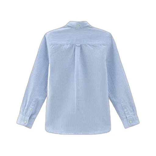Long-Sleeved Buttoned Striped Shirt