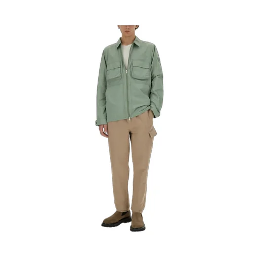 Zip-Up Long-Sleeved Shirt Jacket