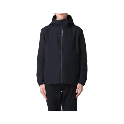 Logo-Patch Zi-Up Hooded Jacket
