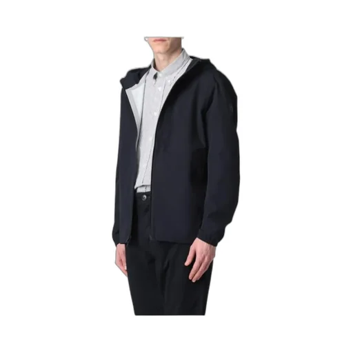 Logo-Patch Zi-Up Hooded Jacket