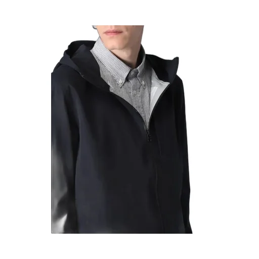 Logo-Patch Zi-Up Hooded Jacket