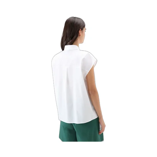 Cap-Sleeved Buttoned Shirt