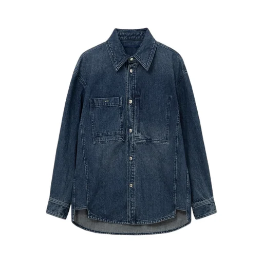 Denim Shirt With Back Logo