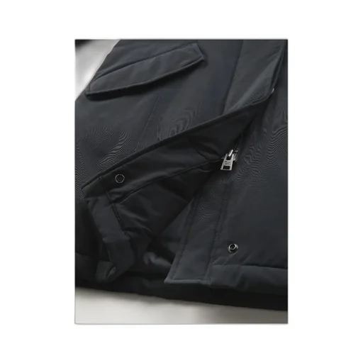 Fur-Trimmed Hooded Padded Coat