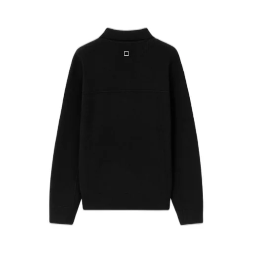 Logo Patch Half-Zip Knitwear