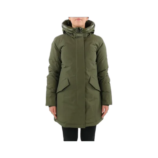 Button-Up Hooded Long Coat