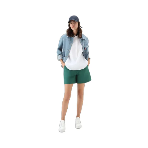 Cap-Sleeved Buttoned Shirt