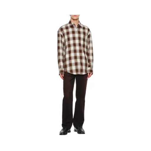 Check Logo Patch Shirt