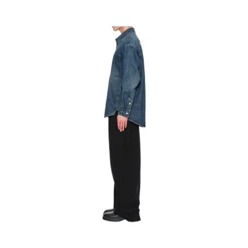 Denim Shirt With Back Logo