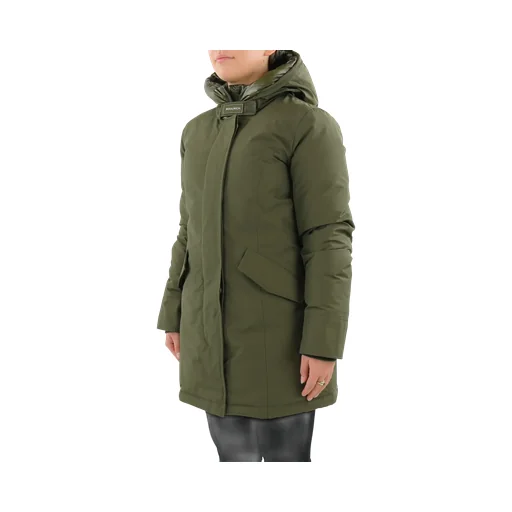 Button-Up Hooded Long Coat