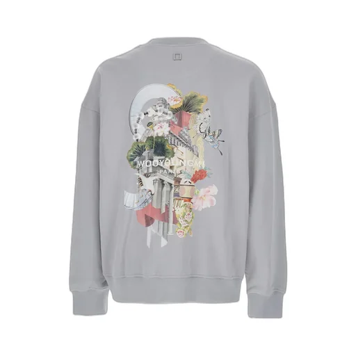 Floral Motif Crewneck Sweater