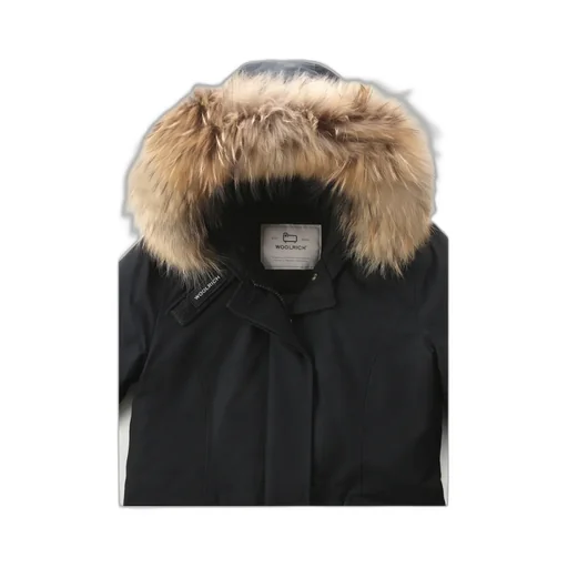 Fur-Trimmed Hooded Padded Coat