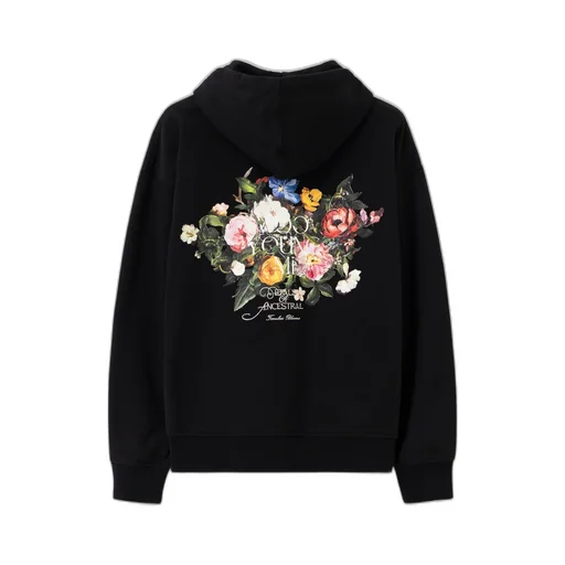 Floral Motif Hoodie