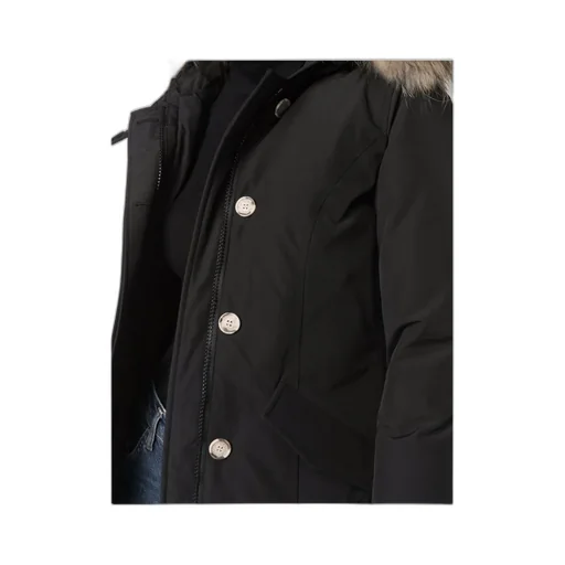 Fur-Trimmed Hooded Parka