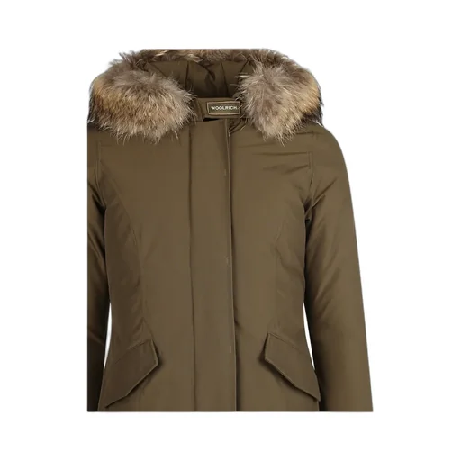 Fur-Trimmed Hooded Padded Coat