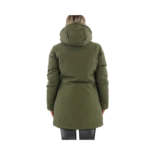 Button-Up Hooded Long Coat