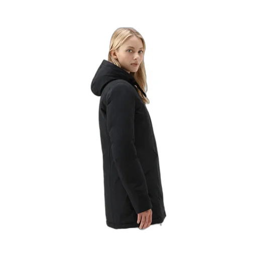 Fur-Trimmed Hooded Padded Coat