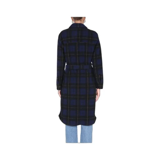 Gentry Checked Tie-Waist Coat