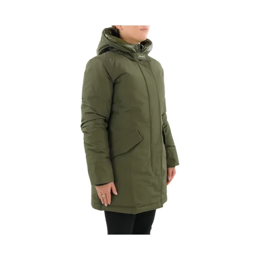 Button-Up Hooded Long Coat