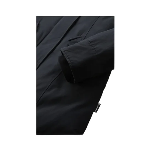 Fur-Trimmed Hooded Padded Coat