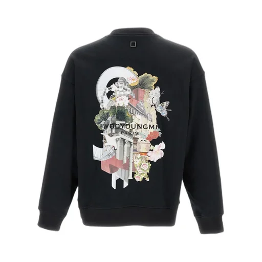 Floral Motif Crewneck Sweater