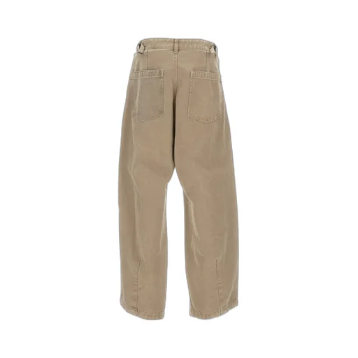 Belted Straight-Leg Pants