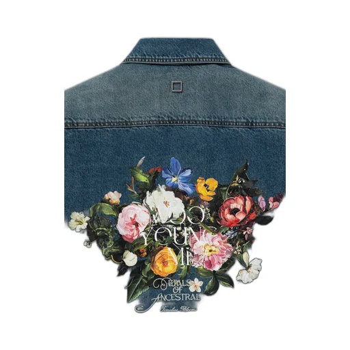 Floral Embroidered Denim Shirt