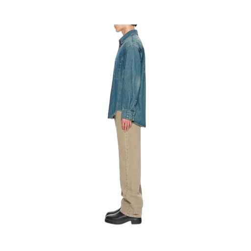 Floral Embroidered Denim Shirt