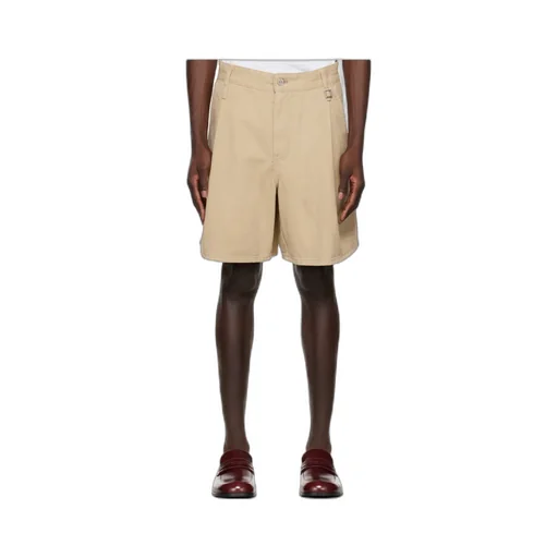Logo Pleated Shorts