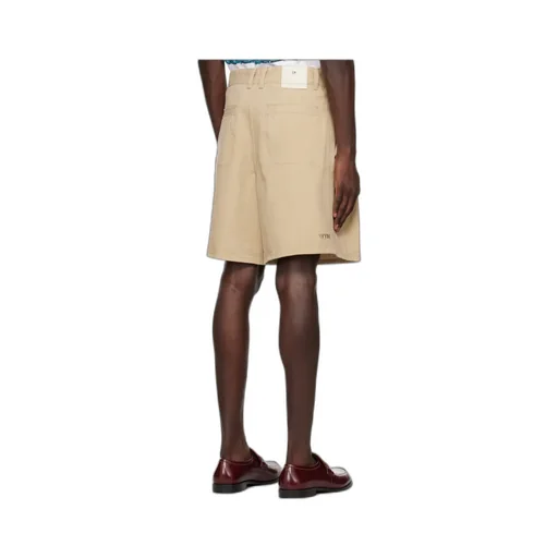 Logo Pleated Shorts