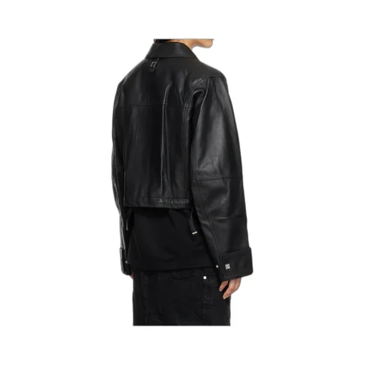 Cropped Leather Jacket