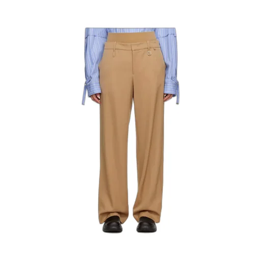 Pleated Zipper Casual Pants