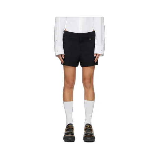 Pleated Zipper Shorts