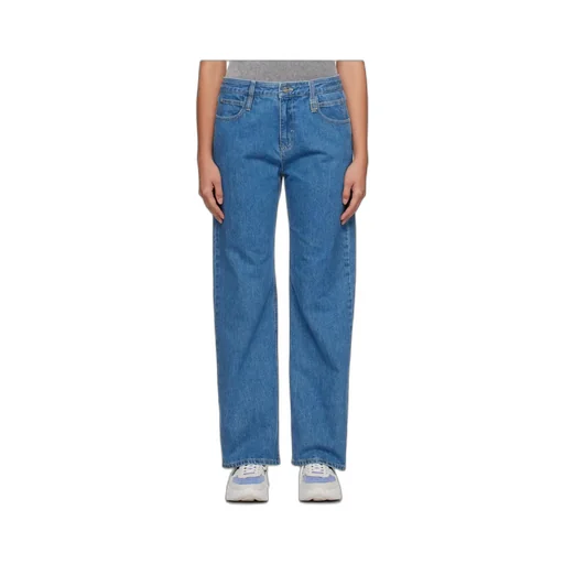 Embossed Patch Denim Trousers