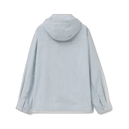 Stripe Hooded Shirt