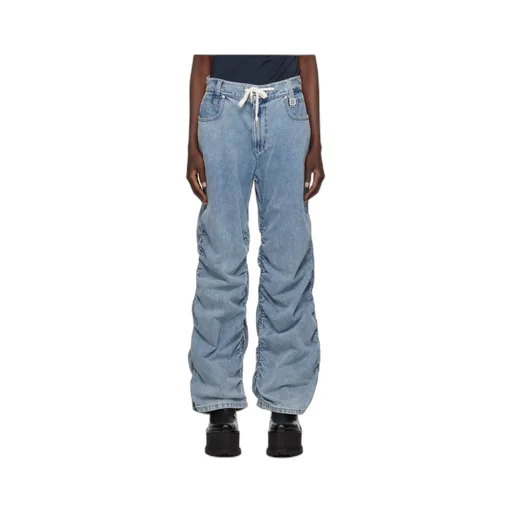 Tie-Dye Denim Trousers