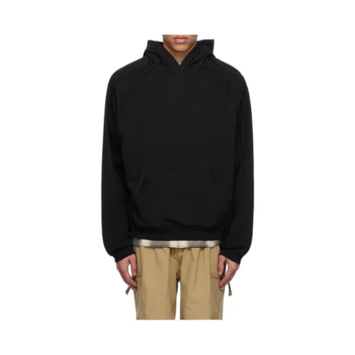 Line Embroidered Hoodie