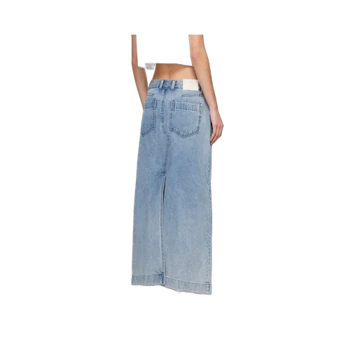 Non-Elastic Denim Skirt
