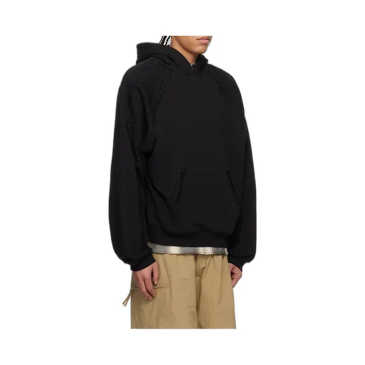 Line Embroidered Hoodie