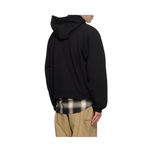 Line Embroidered Hoodie