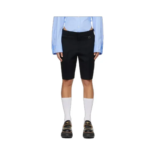 Pleated Zipper Shorts